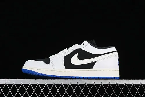 All categories Air Jordan Jordan series basketball shoes Air Jordan 1 Low G version pure original Air Jordan 1 Low "Quai 54" AJ1 Joe 1 white black blue low-top cultural casual sneakers HQ0764-001
